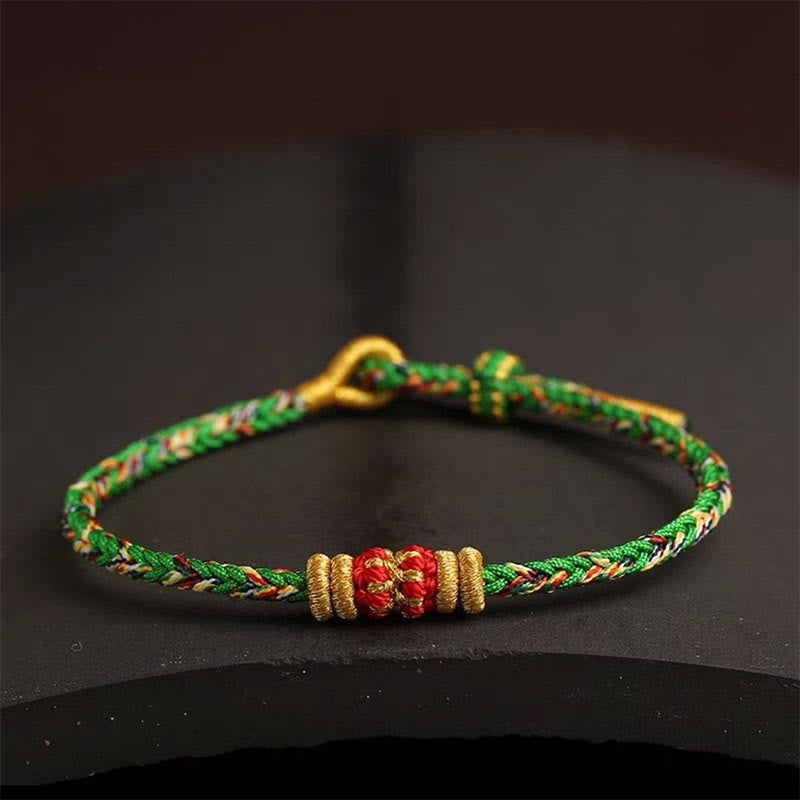 Bracelet spirituel coloré avec nœud King Kong pour la chance et la protection