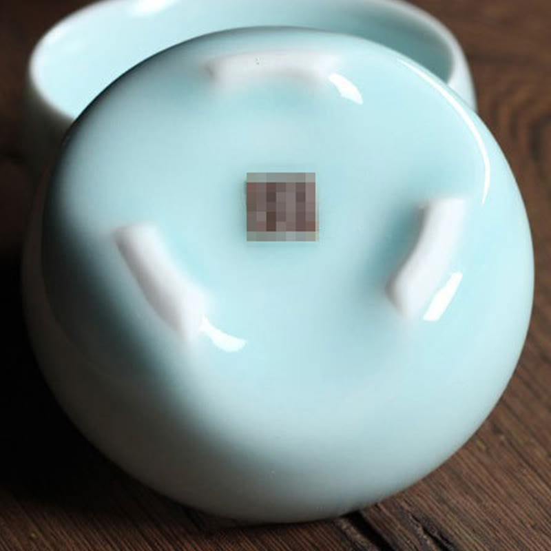 Tasse à thé en céramique motif carpes koï colorées 60 ml | Décor Zen