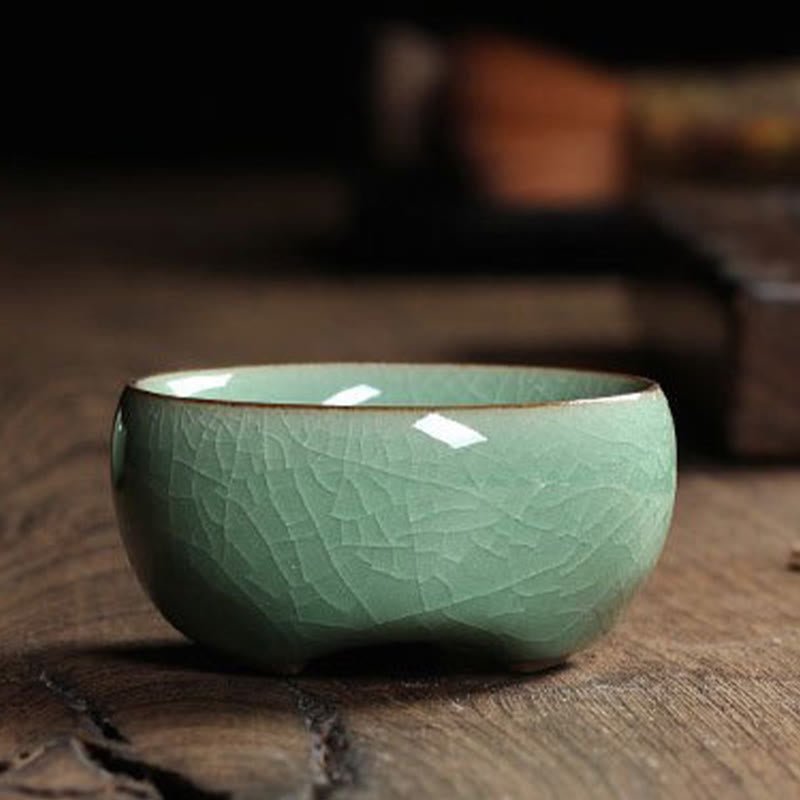Tasse à thé en céramique motif carpes koï colorées 60 ml | Décor Zen