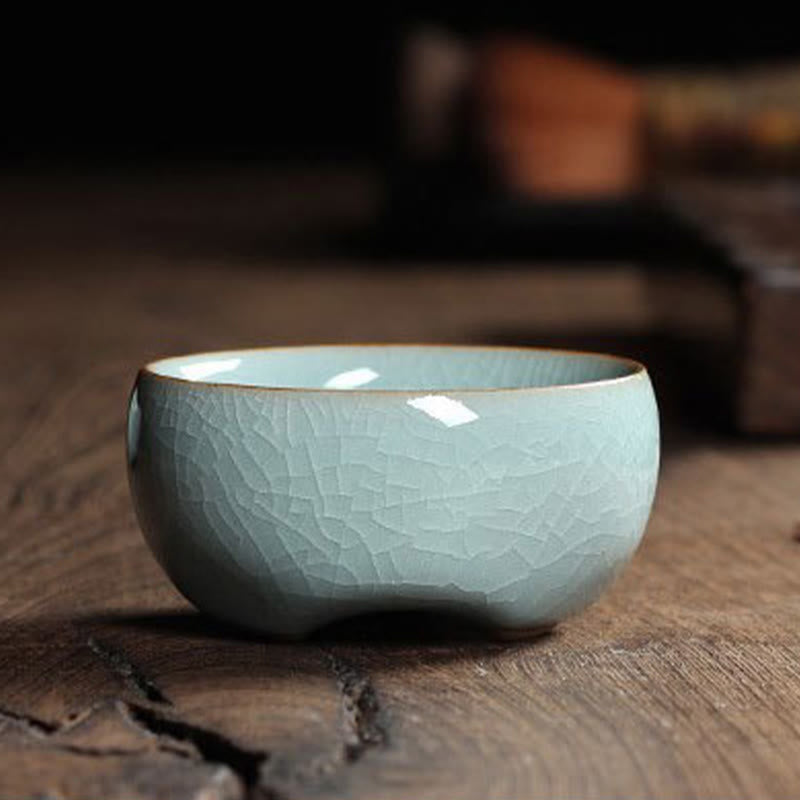 Tasse à thé en céramique motif carpes koï colorées 60 ml | Décor Zen