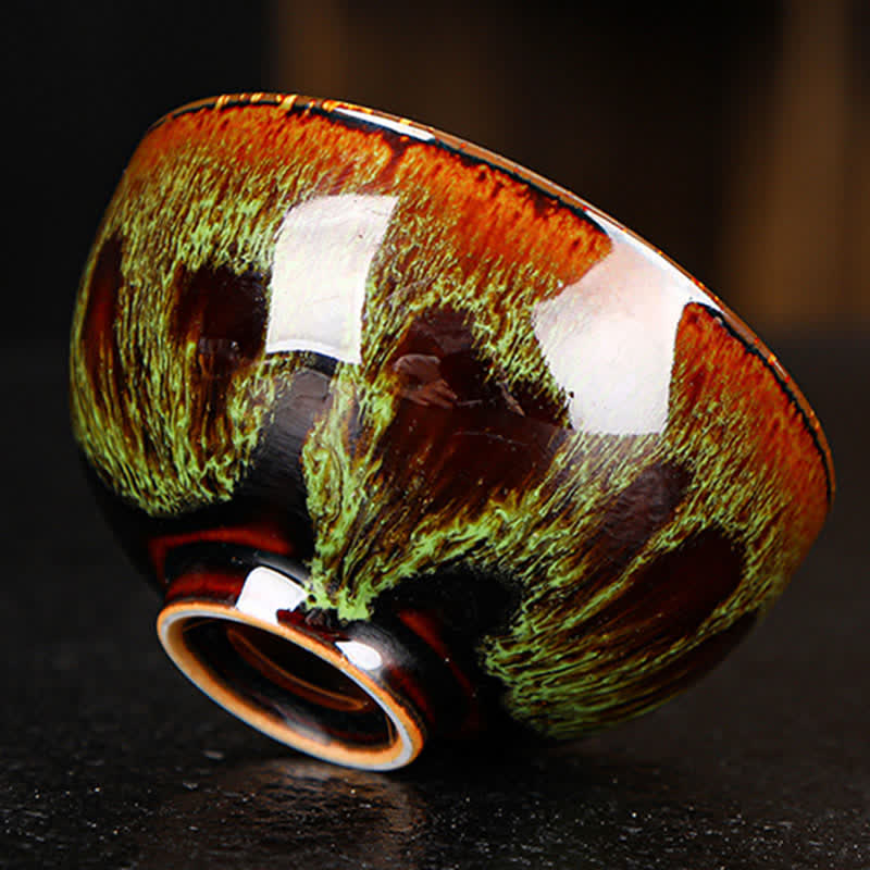 Tasse à thé en céramique colorée en forme de feuille d'érable 110 ml pour un thé réconfortant