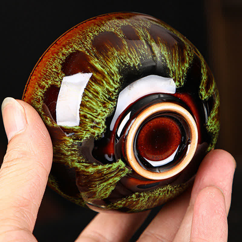 Tasse à thé en céramique colorée en forme de feuille d'érable 110 ml pour un thé réconfortant