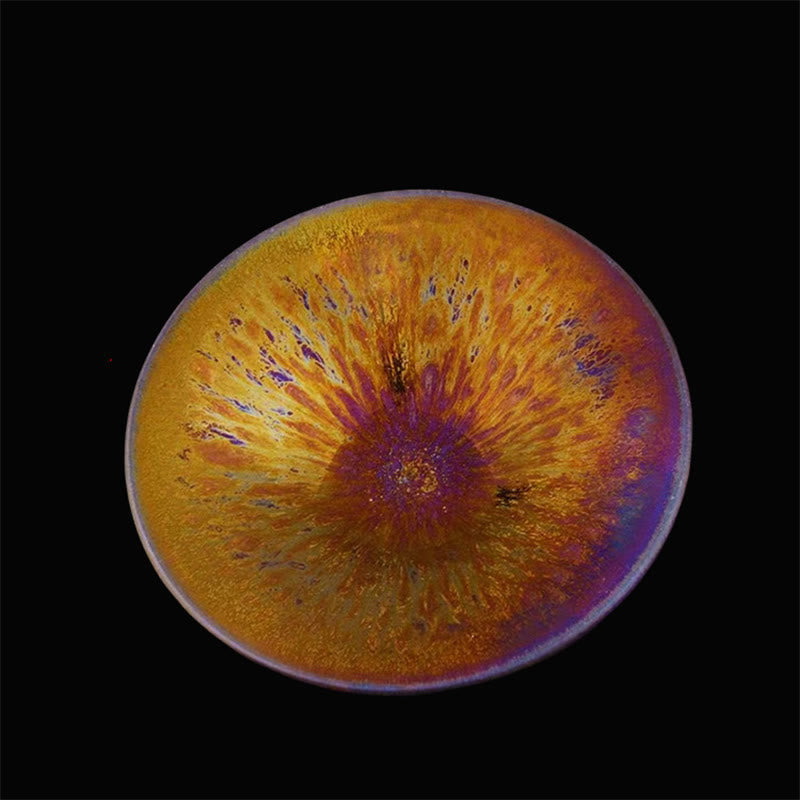 Tasse à thé en céramique colorée de la Voie lactée Jian Zhan 10,5 cm