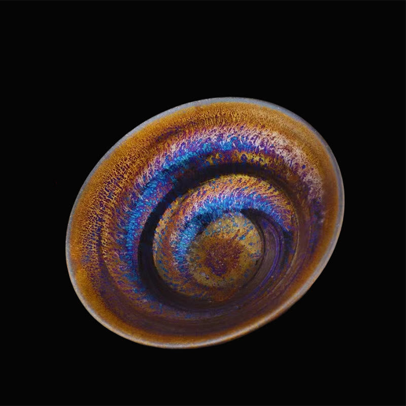 Tasse à thé en céramique colorée de la Voie lactée Jian Zhan 10,5 cm