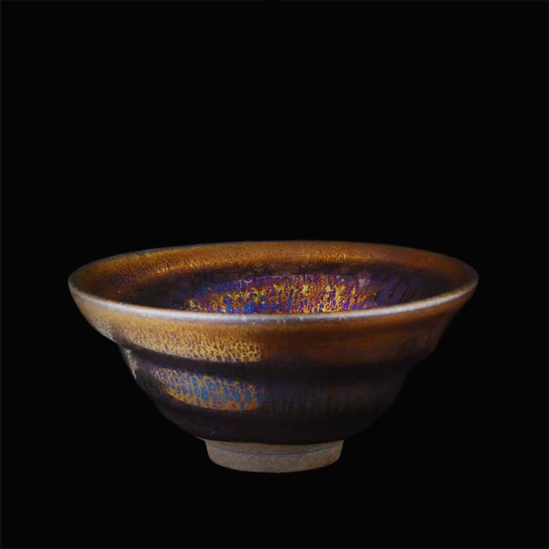 Tasse à thé en céramique colorée de la Voie lactée Jian Zhan 10,5 cm