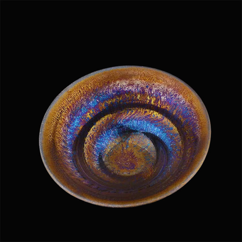 Tasse à thé en céramique colorée de la Voie lactée Jian Zhan 10,5 cm
