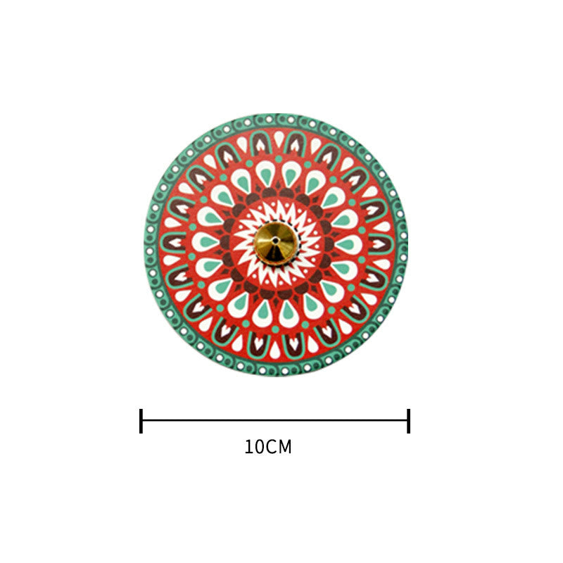 Brûleur d'encens en céramique à motifs colorés 10 cm
