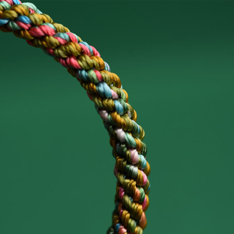 Bracelet porte-bonheur en corde colorée pour enfant et adulte