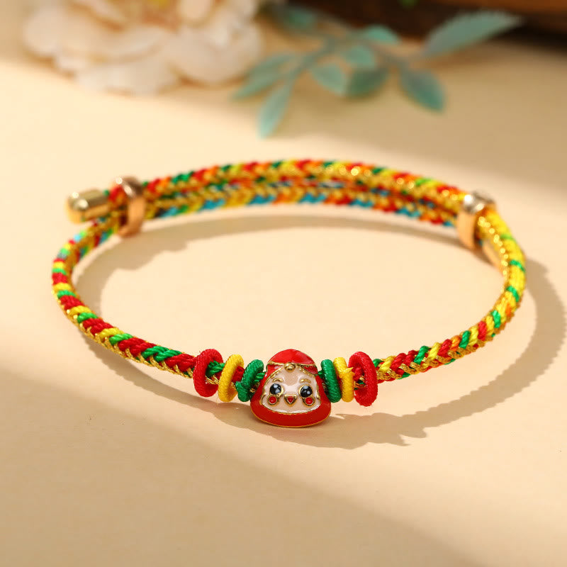 Bracelet porte-bonheur en corde colorée à motif Zongzi pour adultes et enfants