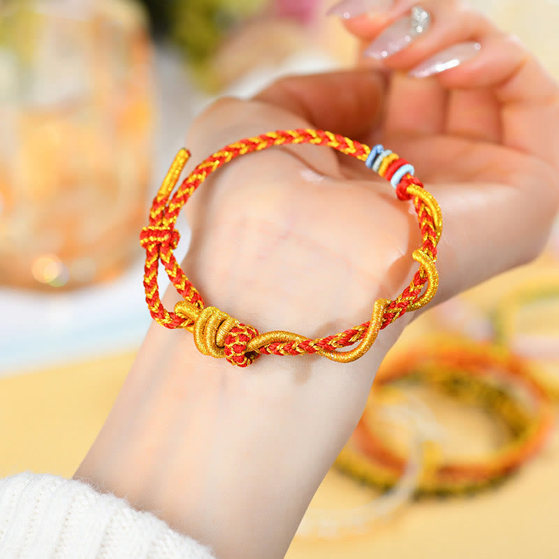 Bracelet porte-bonheur serpent dragon coloré Année du serpent