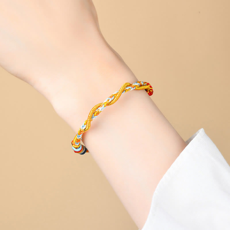 Bracelet porte-bonheur serpent dragon coloré Année du serpent
