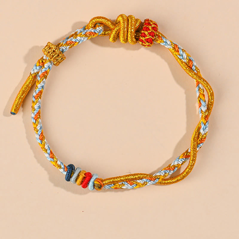 Bracelet porte-bonheur serpent dragon coloré Année du serpent