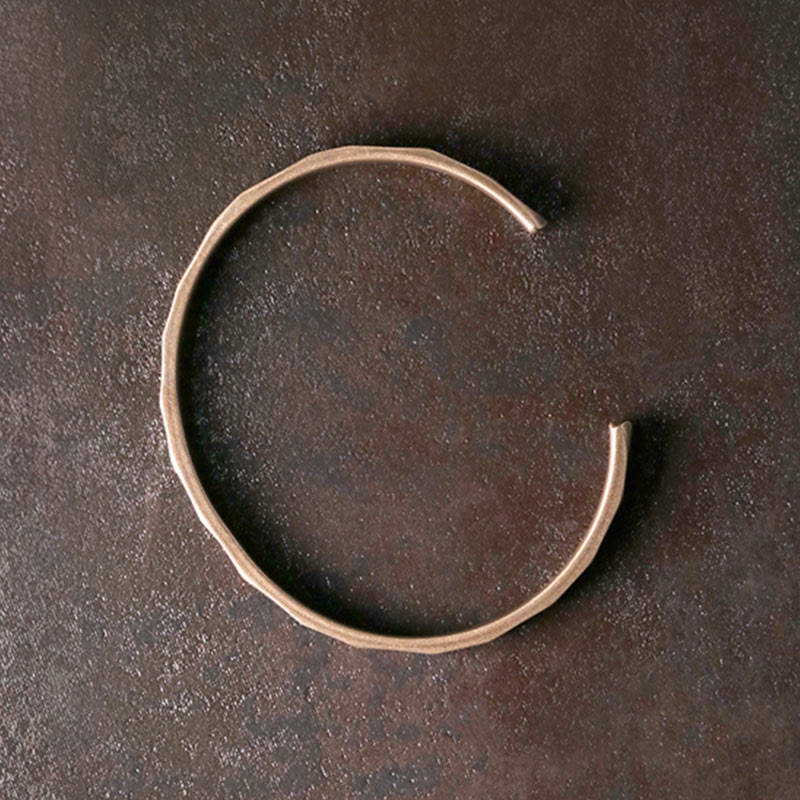 Bracelet manchette ajustable en cuivre pour la richesse et l'équilibre | Spirituel