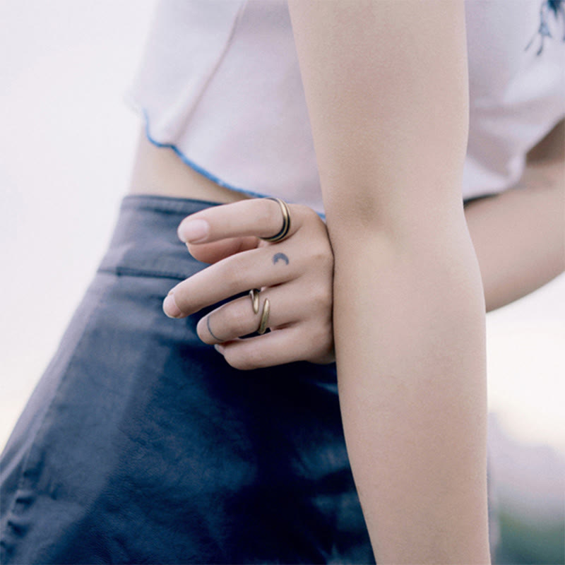Bague ajustable en cuivre pour la chance et l'équilibre | Bagues spirituelles