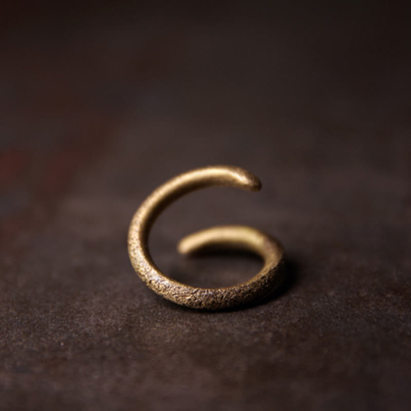 Bague ajustable en cuivre pour la chance et l'équilibre | Bagues spirituelles