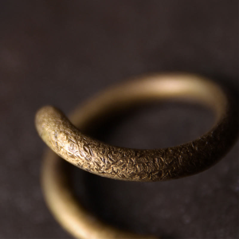 Bague ajustable en cuivre pour la chance et l'équilibre | Bagues spirituelles