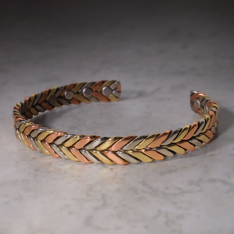 Bracelet spirituel réglable en cuivre pour la guérison et l'abondance