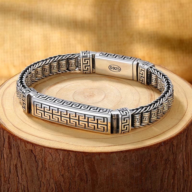 Bracelet d'équilibre en cuivre | Lignes vintage rotatives | Soins spirituels