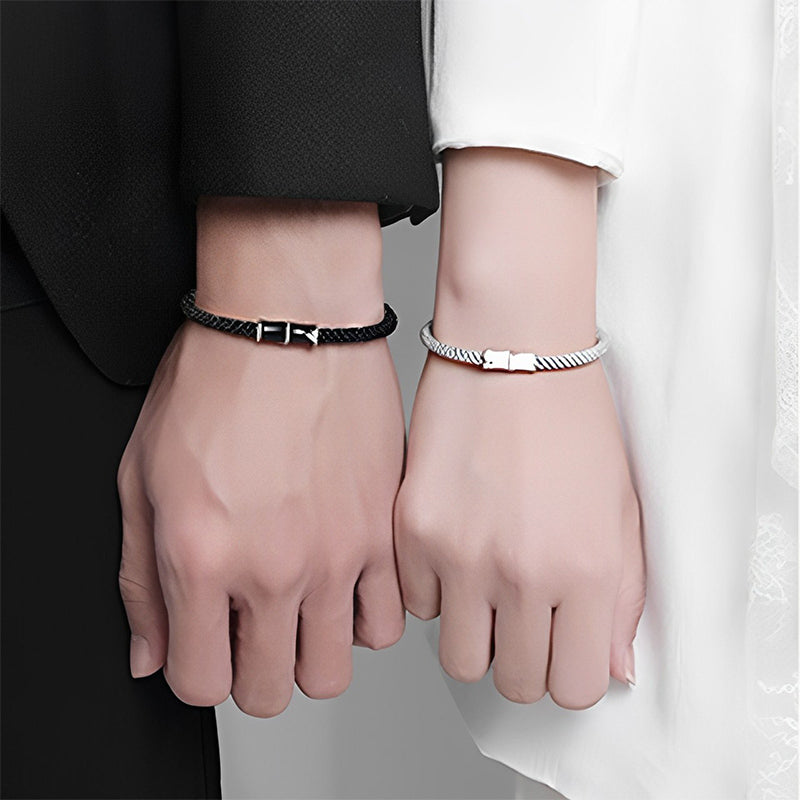 Bracelet en cuivre et bambou pour couple, pour la guérison spirituelle