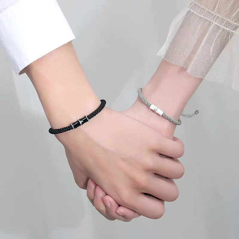 Bracelet en cuivre et bambou pour couple, pour la guérison spirituelle
