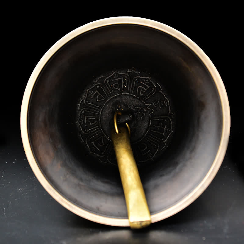 Carillon à vent en cuivre Bouddha Dragon Cloche 15,5 x 20,5 cm Décor Zen