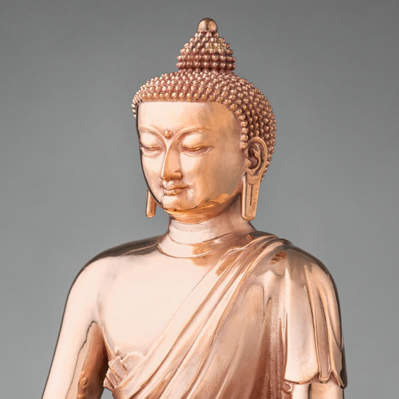 Statue de Bouddha en cuivre | Figurine Sérénité de Gautama Shakyamuni