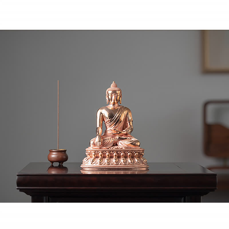 Statue de Bouddha en cuivre | Figurine Sérénité de Gautama Shakyamuni