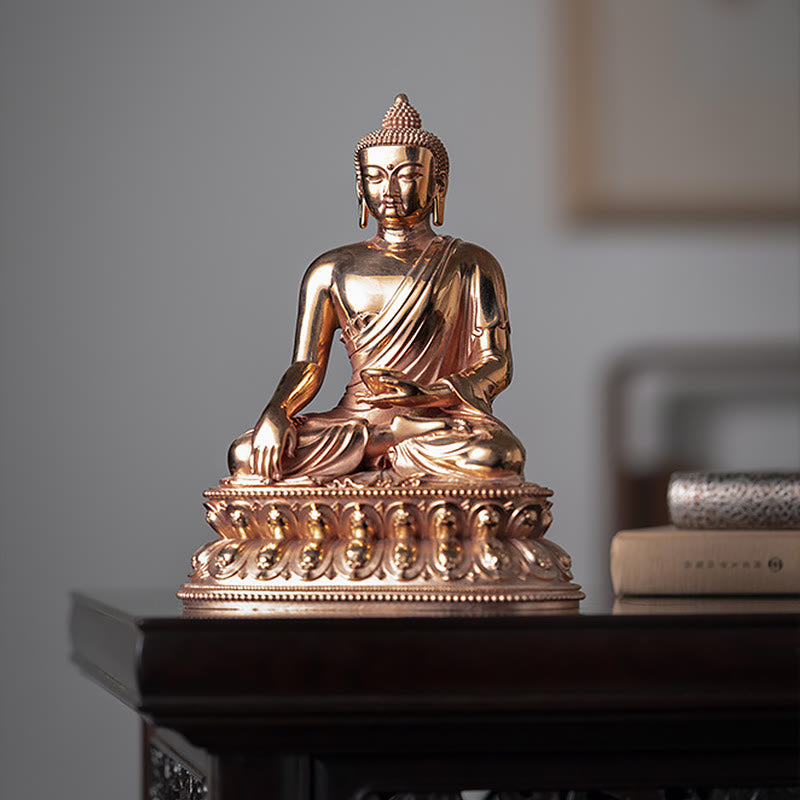 Statue de Bouddha en cuivre | Figurine Sérénité de Gautama Shakyamuni