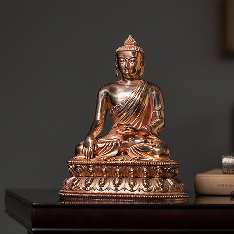 Statue de Bouddha en cuivre | Figurine Sérénité de Gautama Shakyamuni