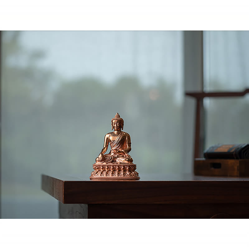 Statue de Bouddha en cuivre | Figurine Sérénité de Gautama Shakyamuni