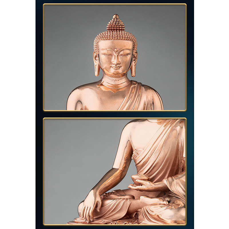 Statue de Bouddha en cuivre | Figurine Sérénité de Gautama Shakyamuni