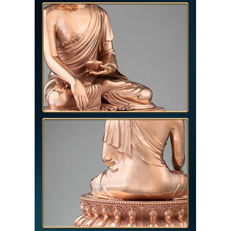 Statue de Bouddha en cuivre | Figurine Sérénité de Gautama Shakyamuni