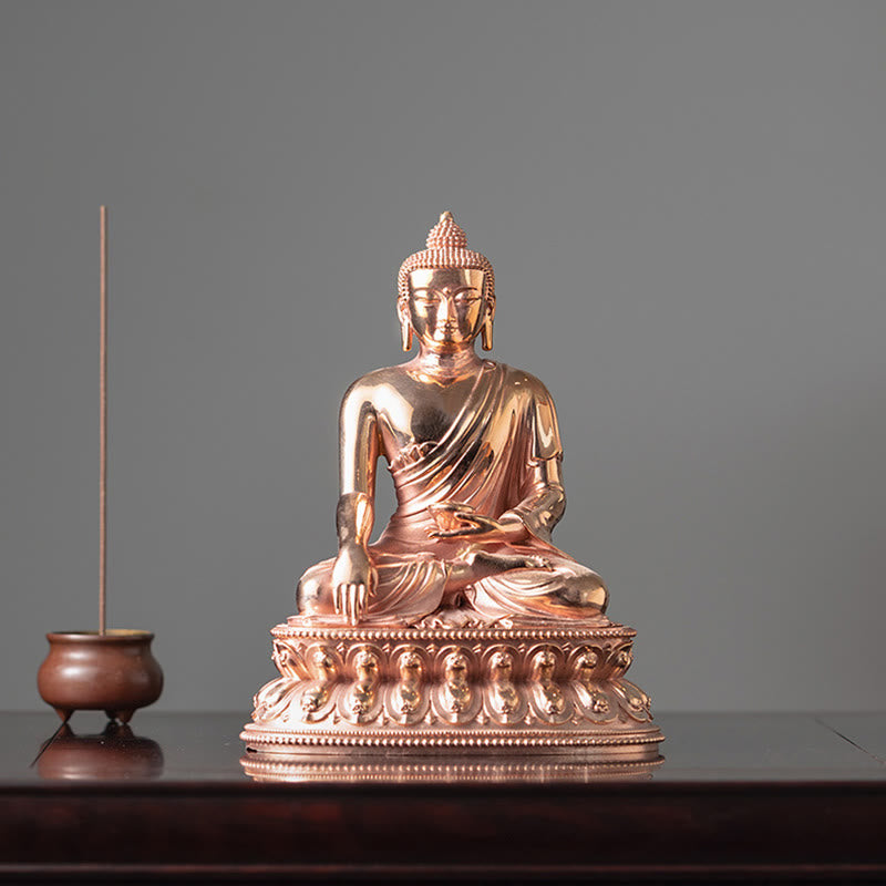 Statue de Bouddha en cuivre | Figurine Sérénité de Gautama Shakyamuni