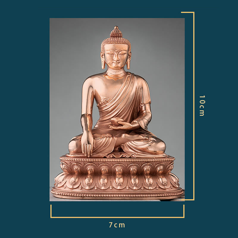 Statue de Bouddha en cuivre | Figurine Sérénité de Gautama Shakyamuni