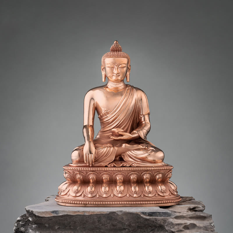 Statue de Bouddha en cuivre | Figurine Sérénité de Gautama Shakyamuni