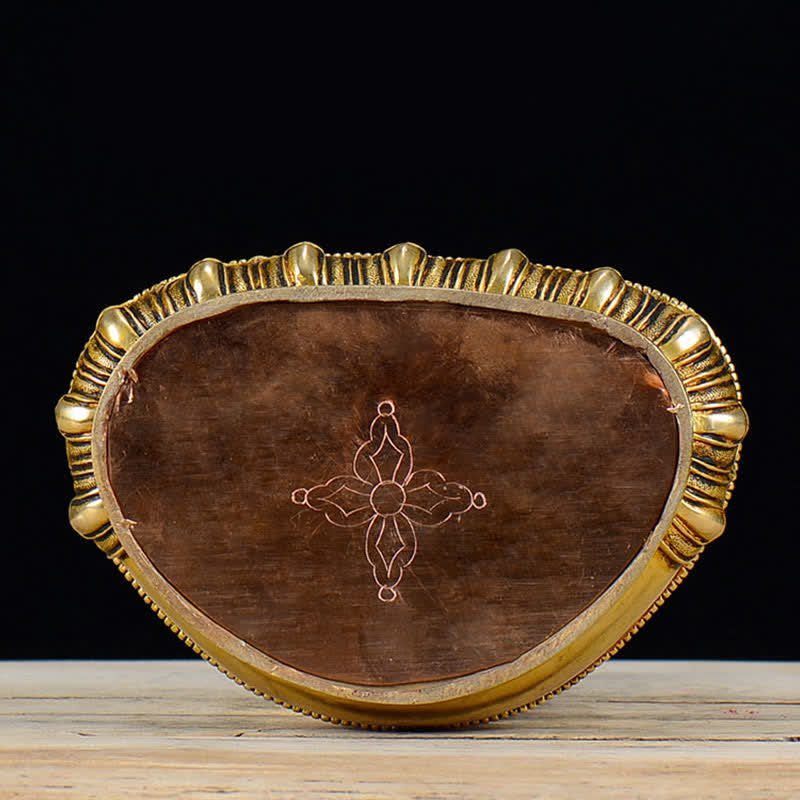 Statue de Bouddha en cuivre Shakyamuni Compassion 21 cm Décor