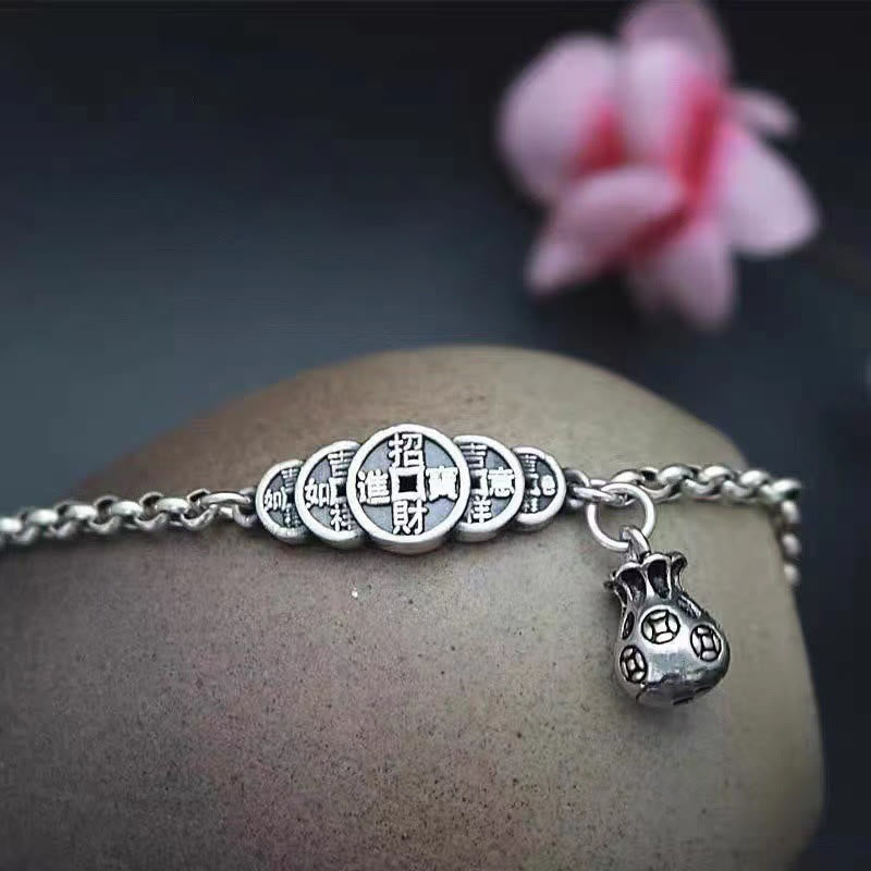 Bracelet spirituel en cuivre pour la richesse et la chance