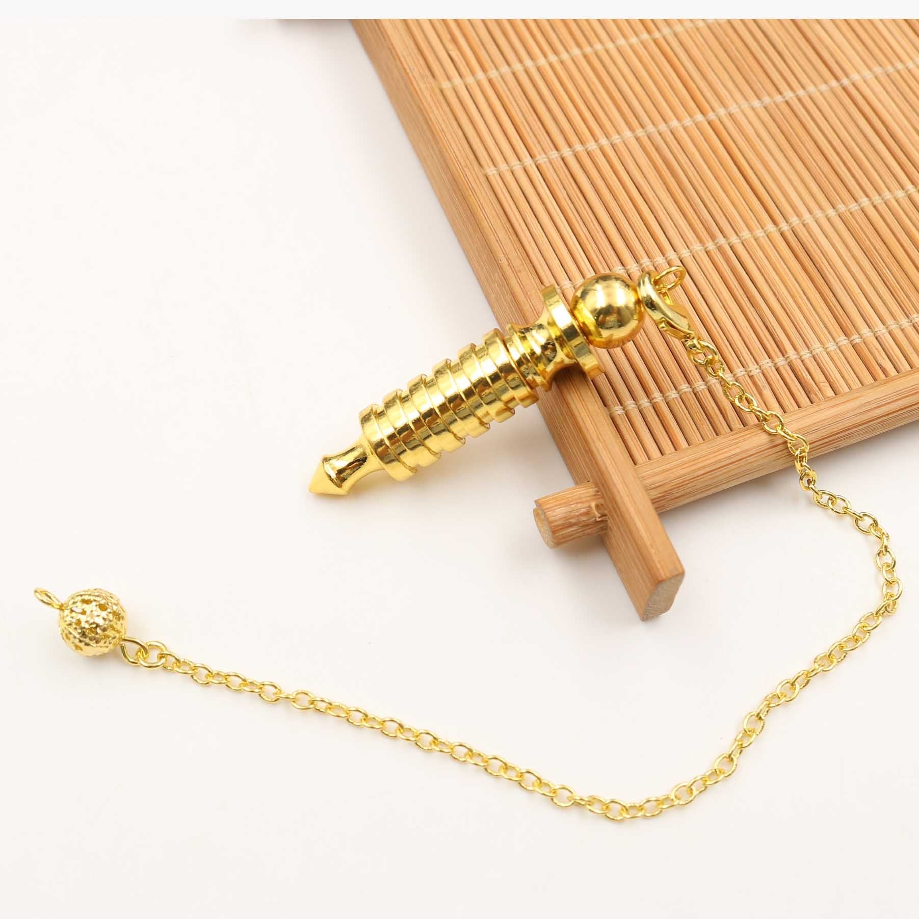 Pendule en cristal de cuivre pour la guérison spirituelle