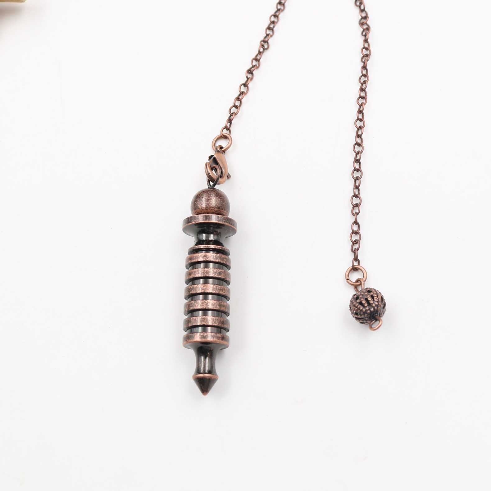 Pendule en cristal de cuivre pour la guérison spirituelle