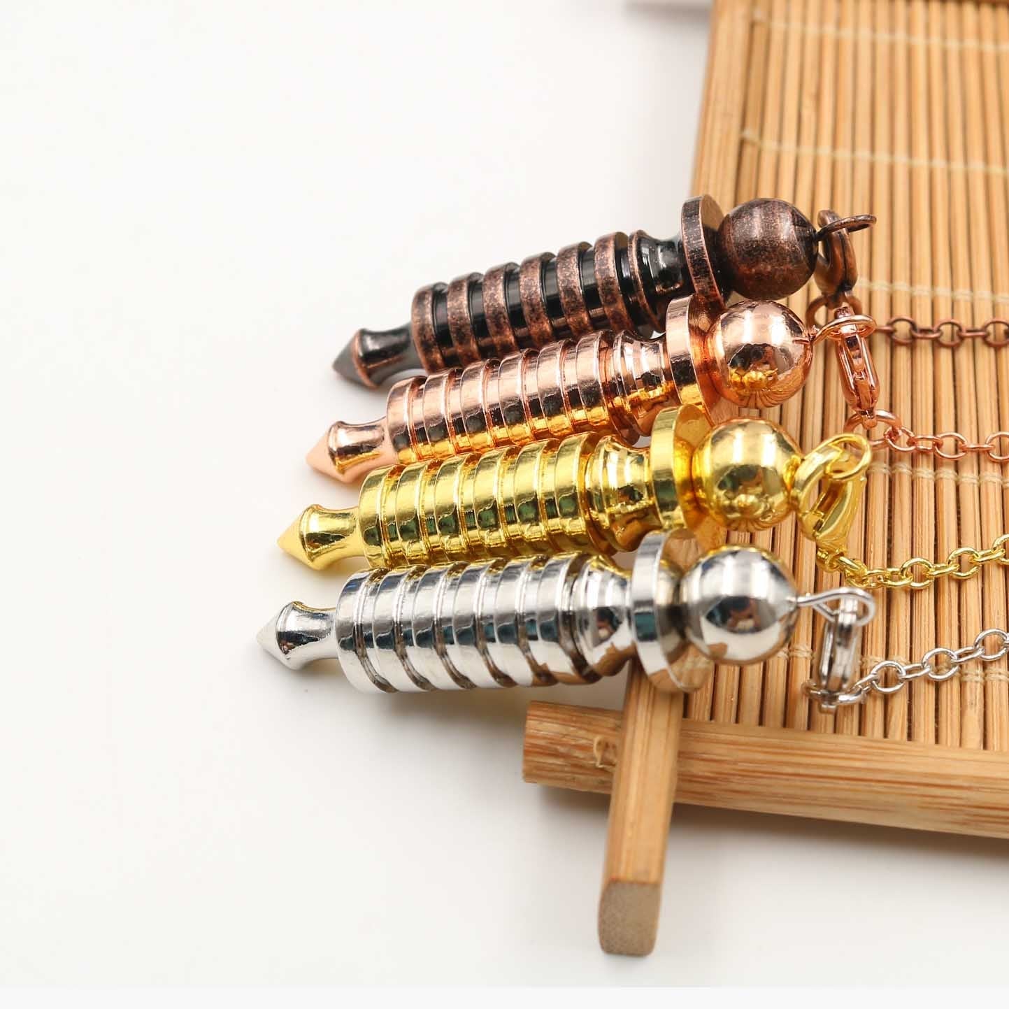 Pendule en cristal de cuivre pour la guérison spirituelle