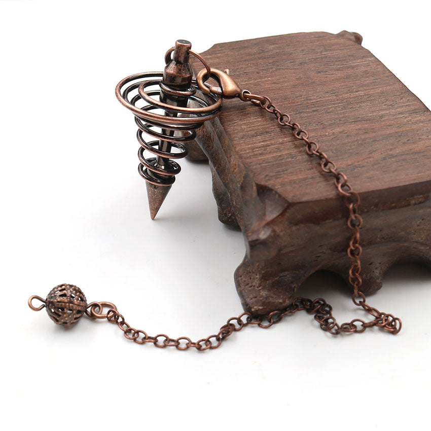 Pendule en cristal de cuivre pour la guérison spirituelle