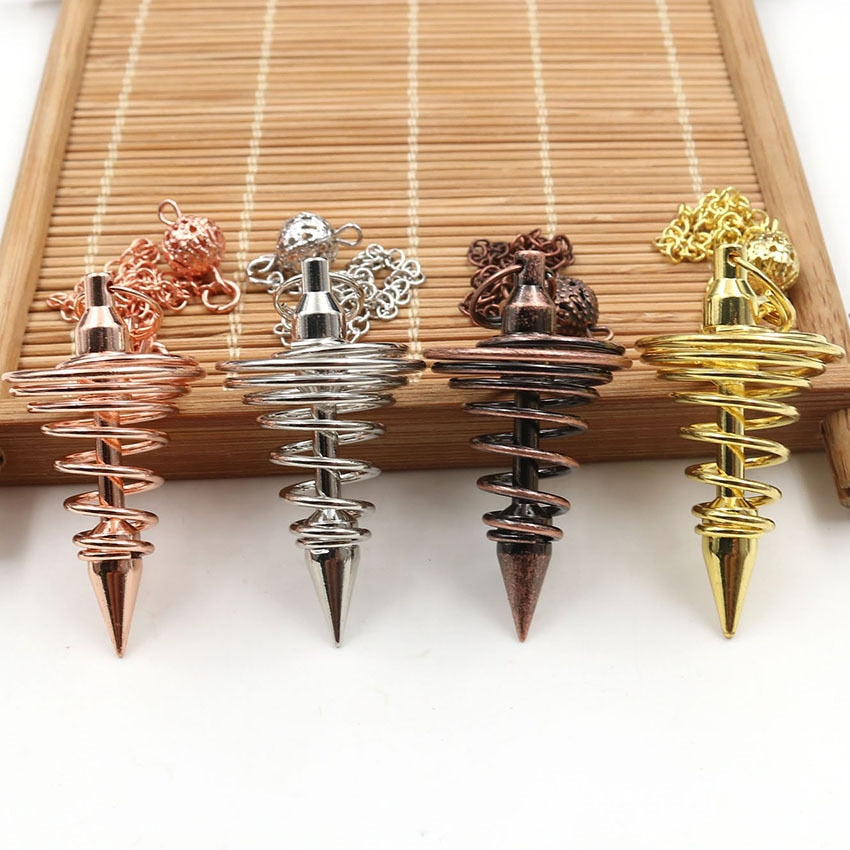 Pendule en cristal de cuivre pour la guérison spirituelle