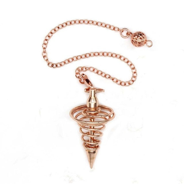 Pendule en cristal de cuivre pour la guérison spirituelle