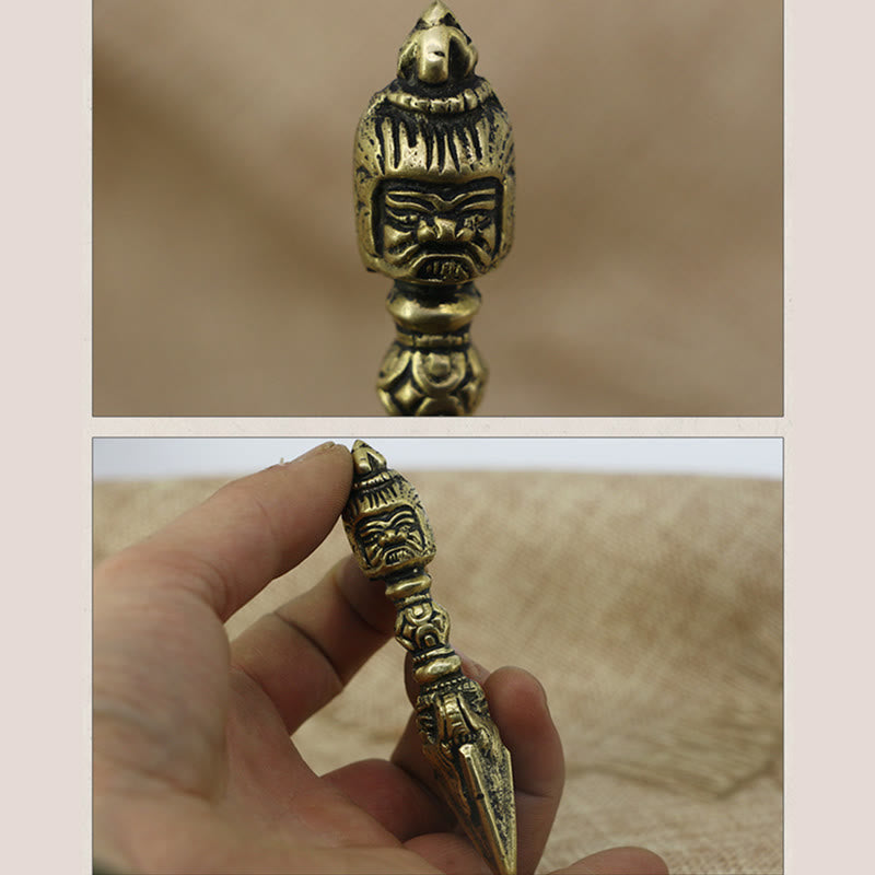 Petite décoration de méditation Dorje Vajra en cuivre pour le pouvoir spirituel