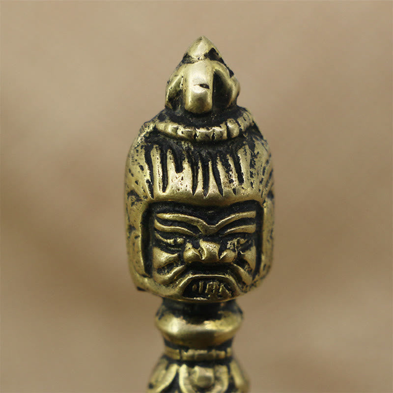 Petite décoration de méditation Dorje Vajra en cuivre pour le pouvoir spirituel