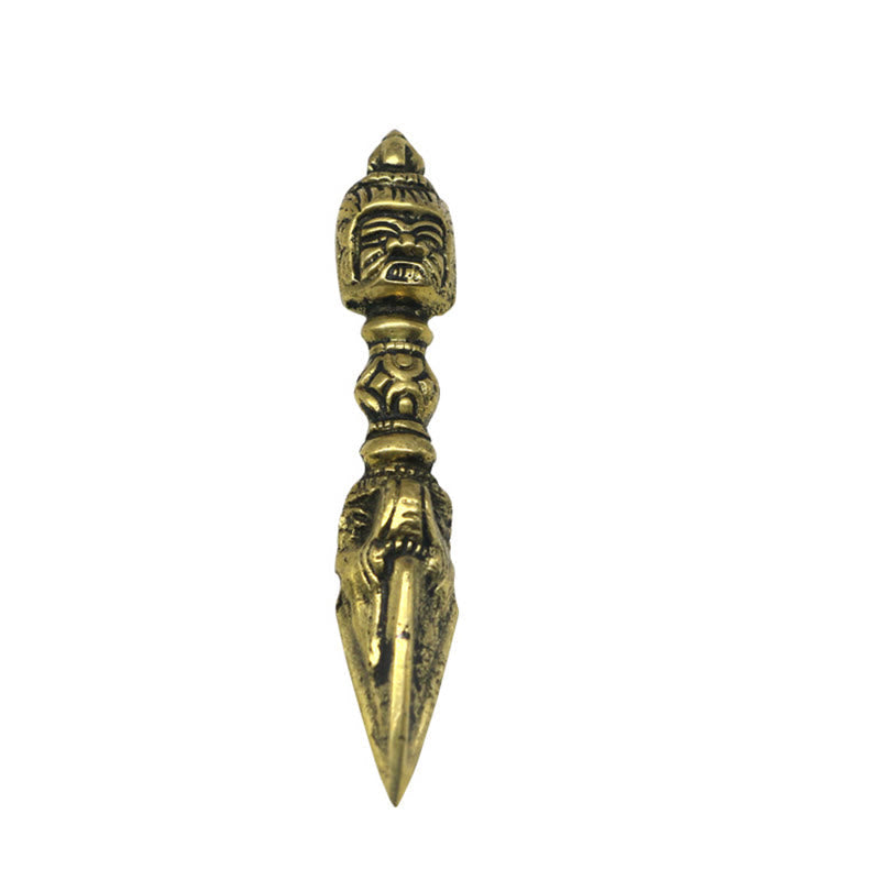 Petite décoration de méditation Dorje Vajra en cuivre pour le pouvoir spirituel