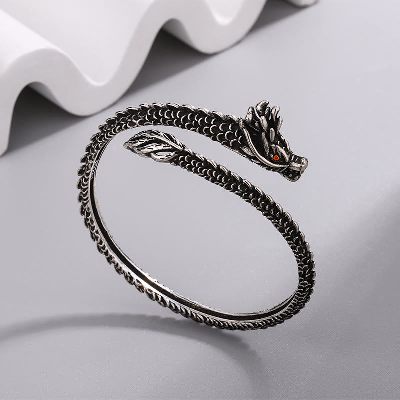 Bracelet de protection chance écailles de dragon en cuivre 58 mm