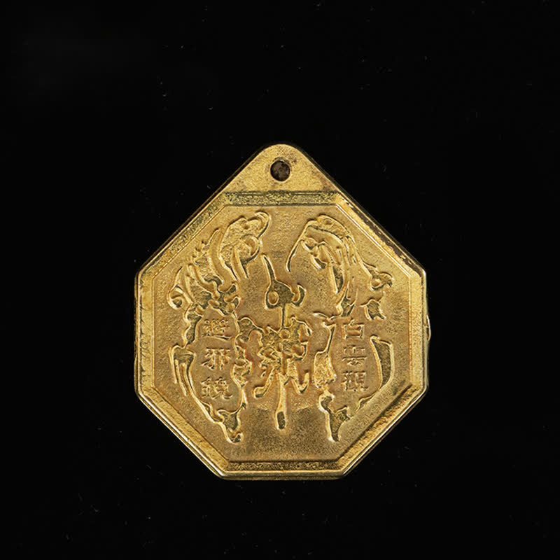 Carte Feng Shui Bagua en cuivre 16 cm | Décoration murale Équilibre Énergie