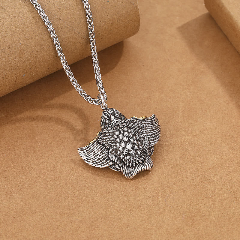Collier de protection des oiseaux Garuda en cuivre avec pendentif spirituel