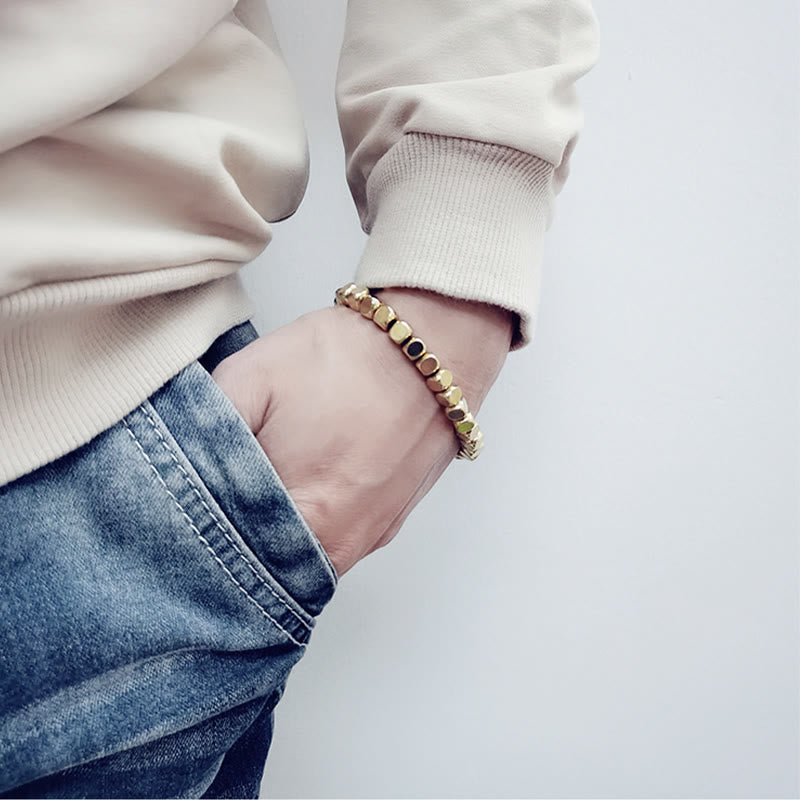 Bracelet de guérison porte-bonheur en cuivre 6 mm